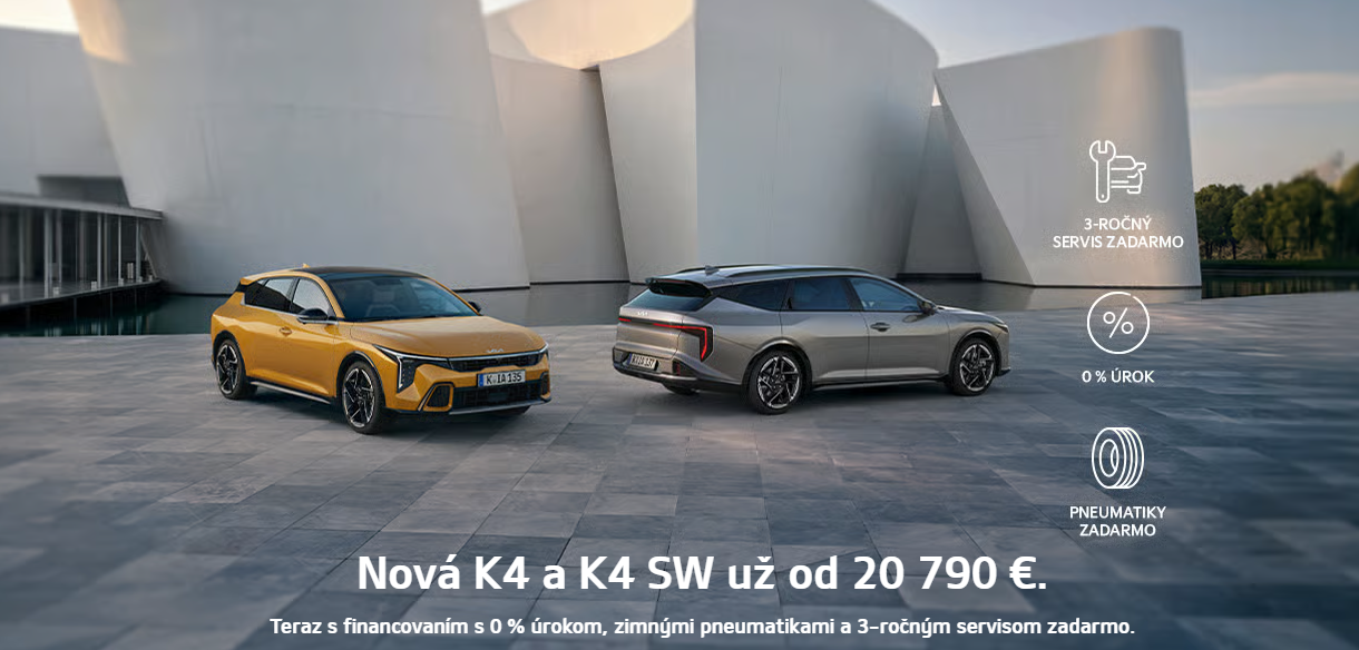 Kia K4 0% úrok / 3-ročný servis zdarma